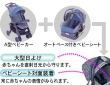 Evenfloのカーシート兼ベビーカー evenfloトラベルシステム（ベビーカー・乳児用チャイルドシート）